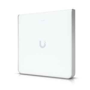 Ubiquiti U6-Enterprise-IW in-wall WiFi 6E access point with built-in Gigabit switch and PoE+