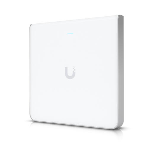 Ubiquiti U6-Enterprise-IW in-wall WiFi 6E access point with built-in Gigabit switch and PoE+