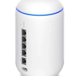 Ubiquiti UDR Dream Router – All-in-One WiFi 6 Router with PoE, Touchscreen, and UniFi OS Support