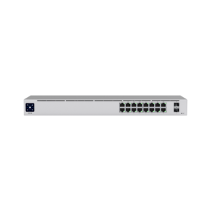 Ubiquiti USW-16-POE 16-Port UniFi Gigabit Managed PoE+ Switch, Gen2, 2x SFP, 8x PoE+ Ports