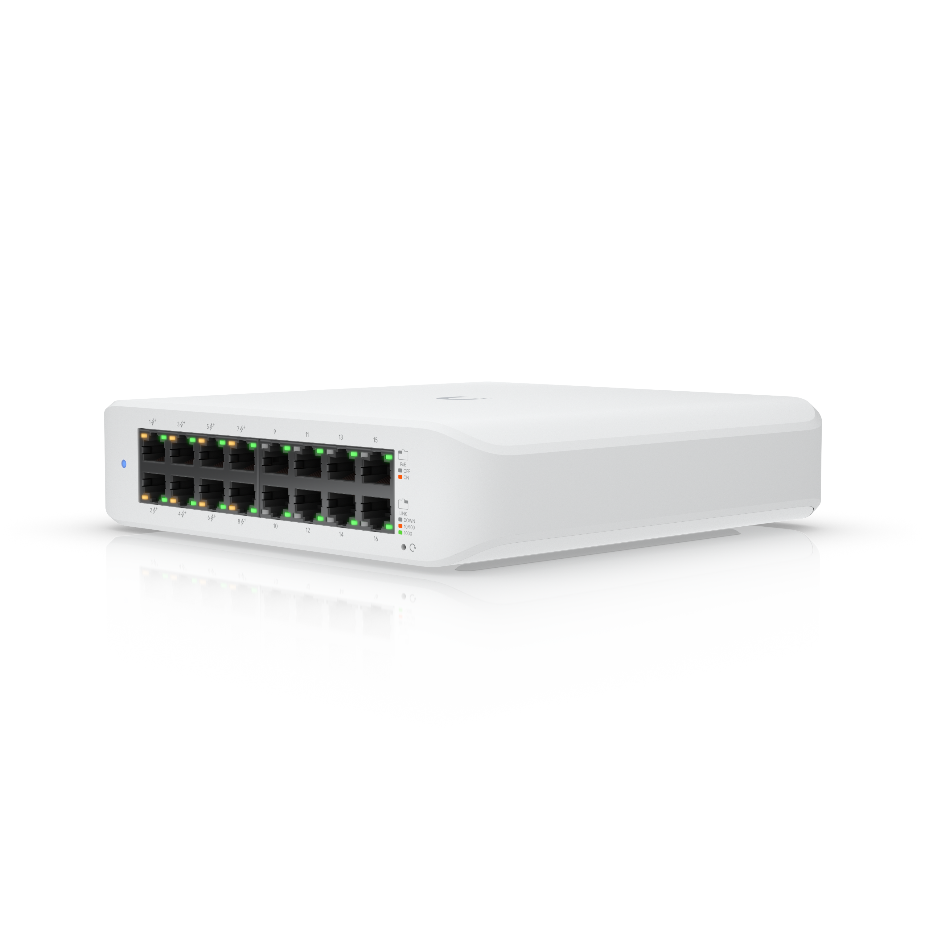 Ubiquiti USW-LITE-16-POE 16-Port UniFi Gigabit Managed PoE+ Switch, 8x PoE Ports